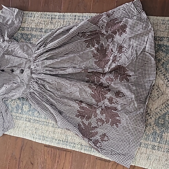 1950s Handmade Gingham Dress - Picture 2 of 16